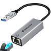 USB to Ethernet Adapter,Ethernet to USB,USBA to RJ45 for Nintendo Switch 2 or 1,Gigabit Ethernet to USB3.0 Adapter, 1000MBPS LAN Network for Laptop, MacBook,Chromebook,Surface, Desktop,PC and More view 1