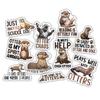 10pcs Otter Sticker Sheet, Cute Vinyl Decals for Otter Lovers, Nature Fans, Animal Enthusiasts, Waterproof, UV-Resistant, for Laptop, Water Bottle, Journal, Notebook, Phone Case, Tumbler, Scrapbook view 1