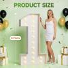 Tongjoy Marquee Numbers 5 Feet Tall Large Light up Numbers 4 for Decor view 2