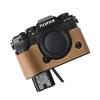 BMAOLLONGB X-T5 Case, Handmade PU Leather Half Camera Case Bag Cover Bottom Opening Version for Fujifilm X-T5 XT5 With Hand Strap (Brown) view 3