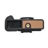 BMAOLLONGB X-T5 Case, Handmade PU Leather Half Camera Case Bag Cover Bottom Opening Version for Fujifilm X-T5 XT5 With Hand Strap (Brown) view 4