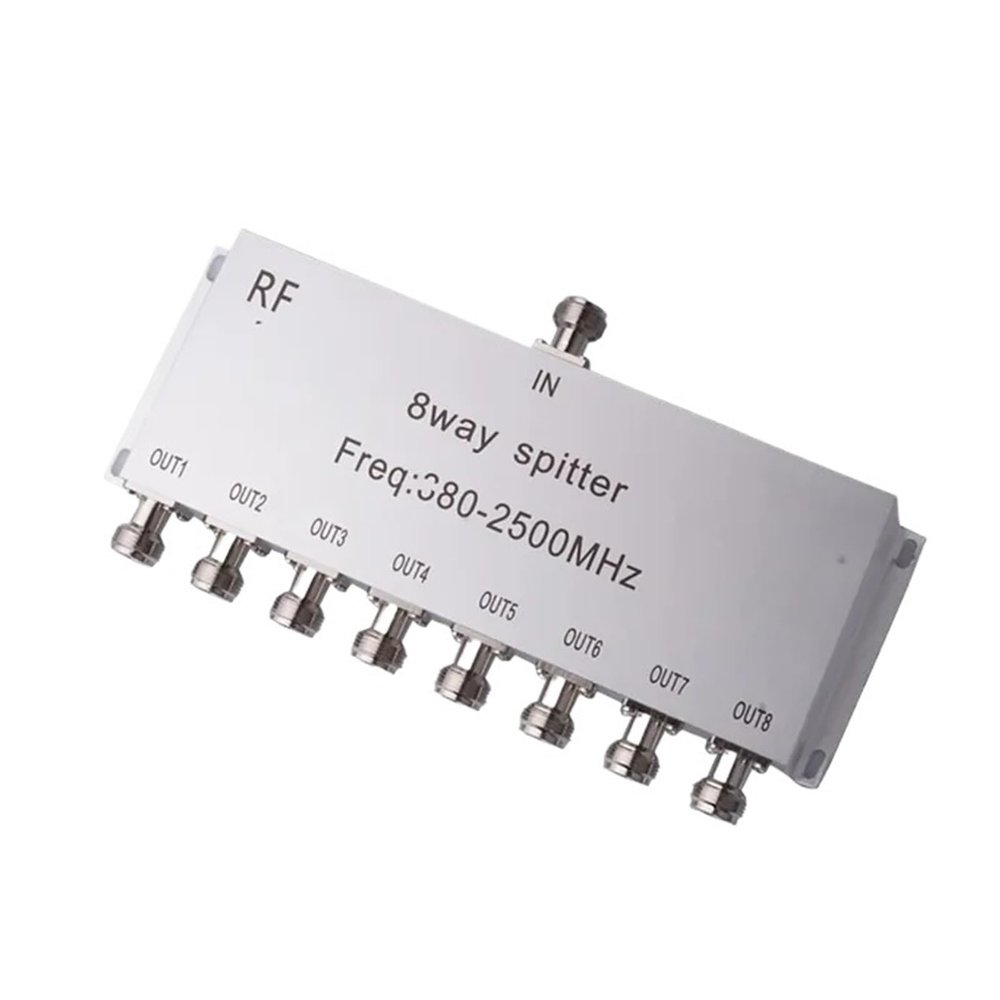 CHUNYE 8 Way SMA Power Splitter 500mhz~6000MHz SMA & N Female Power Divider Signal Cable Splitter Female Divider 2.4G 5.8G(N 1-8)