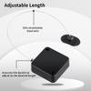 Retractable Security Cable Lock for Remote Controls, Self-Adhesive, 39-Inch, Pack of 10, Anti-Lost Adjustable Cable with Hardware view 2