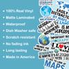 10pcs Geography Sticker Sheet, Educational and Cute Vinyl Decals for Geography Lovers, Teachers, World Travelers, Waterproof, UV-Resistant, for Laptop, Water Bottle, Journal, Notebook, Phone Case view 3
