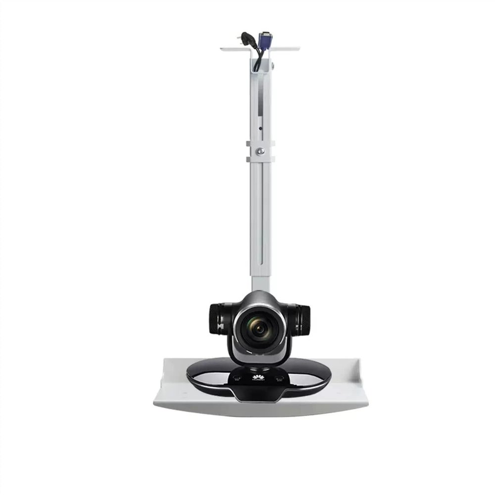 Projector Stand Universal Projector Stand Universal Projector Hanger for Video Conference Hanger Camera Hanger Ceiling Lifting Bracket Tray Projector Placing Table Projector Mount(91-170cm White)
