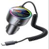 77W Bluetooth 5.4 FM Transmitter Car Adapter [PD3.0 65W+12W Fast Charging] Bluetooth Car Adapter [Deep Bass&Lossless Call Sound] Radio Bluetooth Transmitter for Car HiFi Mic & Colors LED Display view 1