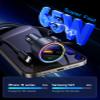 77W Bluetooth 5.4 FM Transmitter Car Adapter [PD3.0 65W+12W Fast Charging] Bluetooth Car Adapter [Deep Bass&Lossless Call Sound] Radio Bluetooth Transmitter for Car HiFi Mic & Colors LED Display view 4