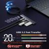 Aceele USB C Hub 10Gbps, 4 Ports USB 3.2 HUB with 2 USB-C 3.2 and 2 USB-A 3.2 Ports, Bundle of USB Hub 3.0 Splitter with 4 USB-A Ports view 3
