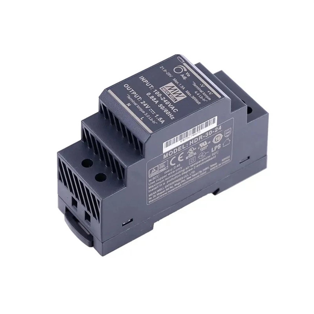 1PCS HDR-15 30 60 100 150 series DC 5V 12V 15V 24V 48V Ultra Slim Step Shape DIN Rail Power Supply(48V,HDR-100N)