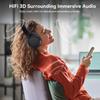 AUSDOM Hybrid Noise Cancelling Headphones: Wireless Bluetooth 5.4 Over Ear Headphones, Foldable ANC Headphone with Mic, 80H Playtime, Hi-Fi Audio, Deep Bass, Comfortable Earpad for Home Office Travel view 4
