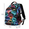 AIXIWAWA Travel Backpack Glowing Mushrooms Print for Women Men, Laptop Backpack Daypacks with Padded Straps and Back 11.64.916.7 IN view 3