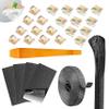 Dash Cam Cable Management Kit  Auto Trim Tool, 20 Clips Made with 3M Adhesive, 9.8 ft Reusable Cable Ties, 20" Sleeve, Adhesive Foam Sheets, Premium Cleaning Cloth  Compatible Car Wire Organizer view 1
