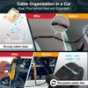 Dash Cam Cable Management Kit  Auto Trim Tool, 20 Clips Made with 3M Adhesive, 9.8 ft Reusable Cable Ties, 20" Sleeve, Adhesive Foam Sheets, Premium Cleaning Cloth  Compatible Car Wire Organizer view 2