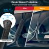 Dash Cam Cable Management Kit  Auto Trim Tool, 20 Clips Made with 3M Adhesive, 9.8 ft Reusable Cable Ties, 20" Sleeve, Adhesive Foam Sheets, Premium Cleaning Cloth  Compatible Car Wire Organizer view 4