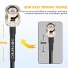 YOTENKO BNC Cable 25ft, BNC Male to Male Cable 50 Ohm RG58 Coaxial + Set of 3 BNC Female to Female/SMA Male/SMA Female Connector Adapters view 3