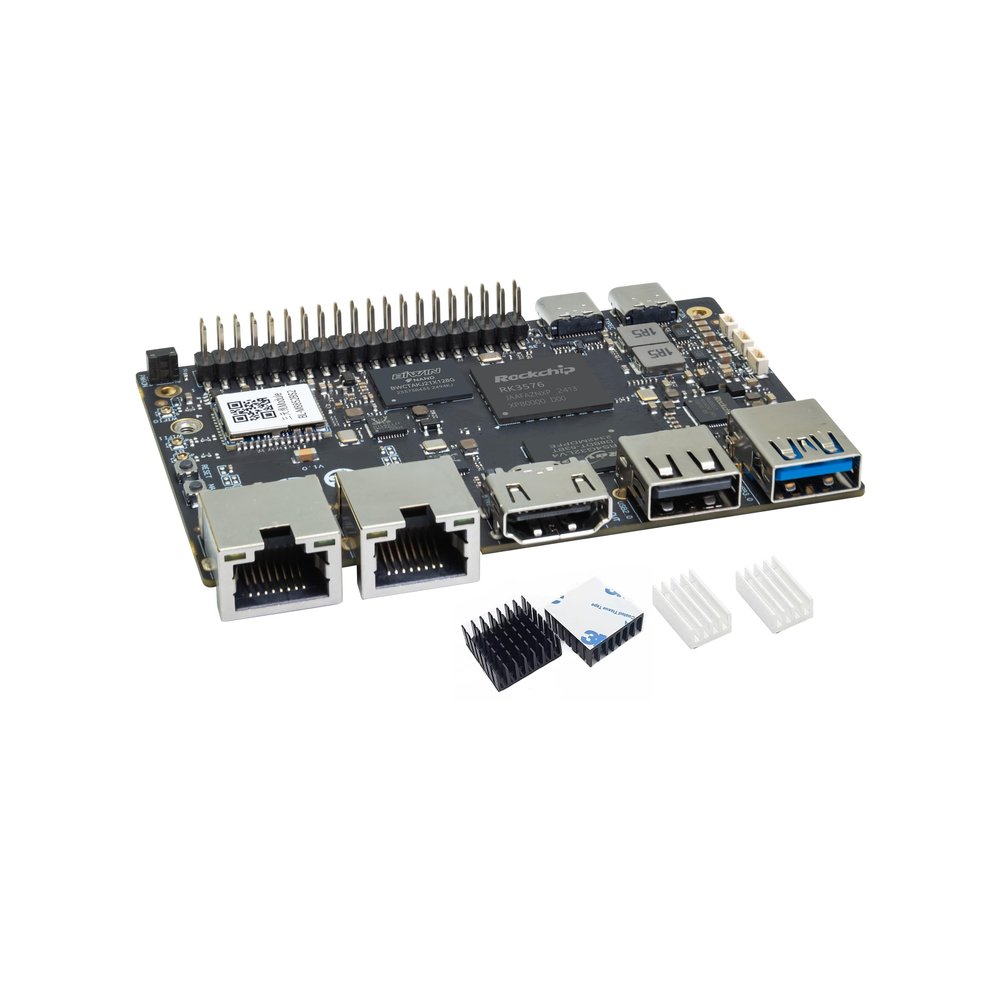 Banana Pi BPI-M5 Pro 8GB LPDDR4x Single Board Computer, Octa-core RK3576 CPU Mali G52 GPU 6TOPs NPU, with 2xGbE Ethernet Slot for AI IoT Enhancements, ARM PCs and Edge Computing Devices (8+64GB SBC)