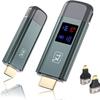 Wireless HDMI Transmitter and Receiver, TTQ Wireless HDMI Extender 4K Supported, Metal Housing, LED Display, 100FT Range, 2.4G&5G, for PC/Laptop/Camera/HDTV/Projector/TV Box, No App/Bluetooth Needed view 1