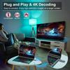 Wireless HDMI Transmitter and Receiver, TTQ Wireless HDMI Extender 4K Supported, Metal Housing, LED Display, 100FT Range, 2.4G&5G, for PC/Laptop/Camera/HDTV/Projector/TV Box, No App/Bluetooth Needed view 3
