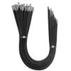 Aroono 20 inch Heavy Duty Metal Zip Ties 250 Pack, Black Cable Ties with 135 lbs Tensile Strength, 304 Stainless Steel Tie Wraps-Rust and Corrosion Resistant, for Fence, Machinery, Exhaust Pipe view 1