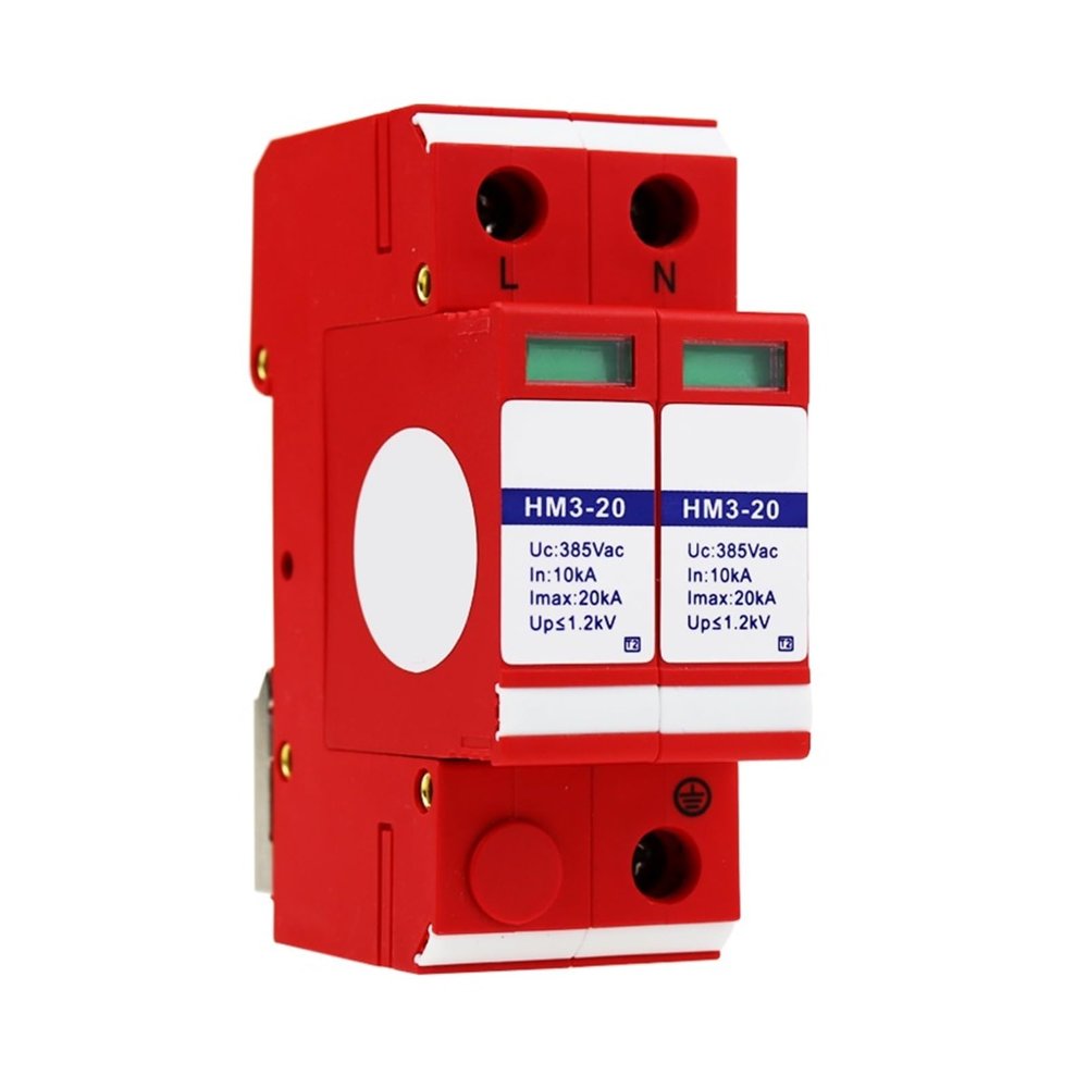 220V Type 3 Surge Protective Device 10-20KA Single-Phase Power Supply Lightning Arrester Surge Protector 1.2kV
