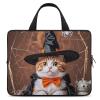 Laptop Carrying Case 17inch Cute Cat with Witch Hat Laptop Bag for Men Women Computer Bag Messenger Bag for Work view 1