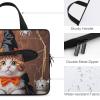 Laptop Carrying Case 17inch Cute Cat with Witch Hat Laptop Bag for Men Women Computer Bag Messenger Bag for Work view 4