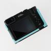 Iborrys - Camera Specialized Genuine Leather Half Case suitable for Leica Q3 - Made by hand - Top layer cowhide Body + Metal Base Plate + Hand shank 3-in-1 Design (DF Blue) view 3