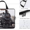 Laptop Carrying Case 17inch Steam Train Laptop Bag for Men Women Computer Bag Messenger Bag for Work view 4