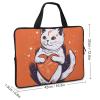 Laptop Carrying Case 17inch Cat Holds A Heart Laptop Bag for Men Women Computer Bag Messenger Bag for Work view 2