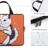 Laptop Carrying Case 17inch Cat Holds A Heart Laptop Bag for Men Women Computer Bag Messenger Bag for Work view 3