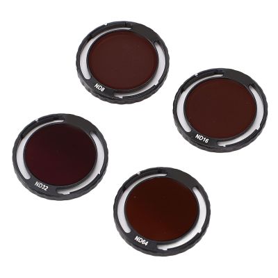 4Pcs Drone ND Filter Set ND8 ND16 ND32 ND64, Knob Installation, ND Filter Camera Lens Filter, Designed to Reduce Strong Surrounding Light