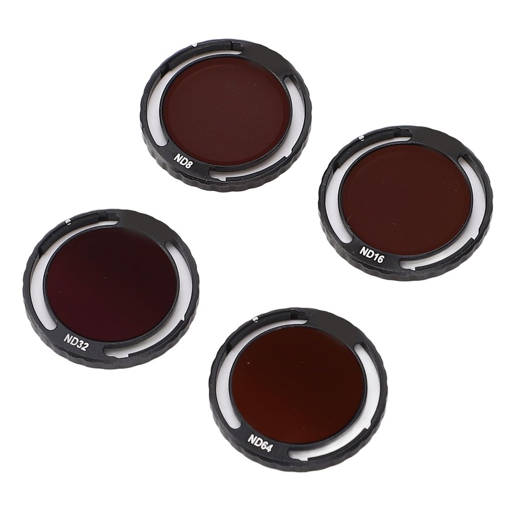 4Pcs Drone ND Filter Set ND8 ND16 ND32 ND64, Knob Installation, ND Filter Camera Lens Filter, Designed to Reduce Strong Surrounding Light