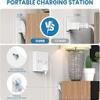 JouleLoom Power Strip Surge Protector with 8 Outlets, 4 USB and 2 USB C Ports, 5 Ft Extension Cord, Flat Plug, Wall Mount, Overload Protection Desk USB Charging Station for Home, Office view 2