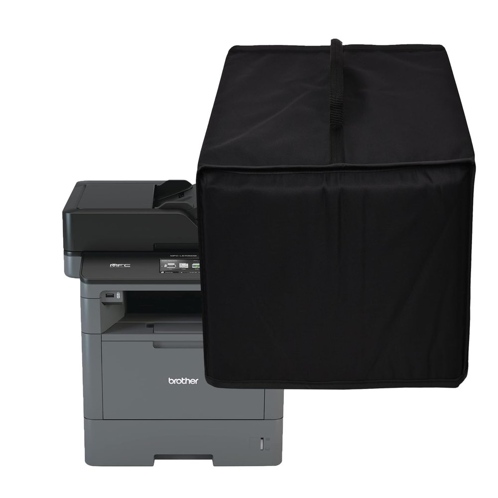 CouldyCasi Printer Cover Anti-Static Heavy Duty Heat-Resistant Waterproof Dust Protective Printer Cover Case for Brother MFC-L5705DW All-in-One Wireless Monochrome Laser Printer/L5700DW (Black)