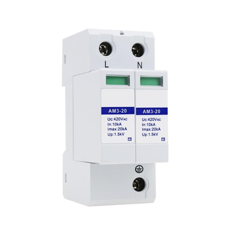 Type 3 Surge Protective Device 20KA Single-Phase 220V Power Supply Lightning Arrester 420V Surge Protector AM3-20