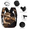 GHBNK Backpack for Women Laptop Bag Animal Hedgehog Music Violin Travel Backpack Casual Daypack Carry on Backpack view 3