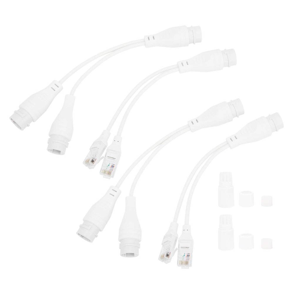 2Set ABS Plastic POE Splitter, POE Powerline Network Adapters, Rainproof Transmitter Cable Injector for Automation