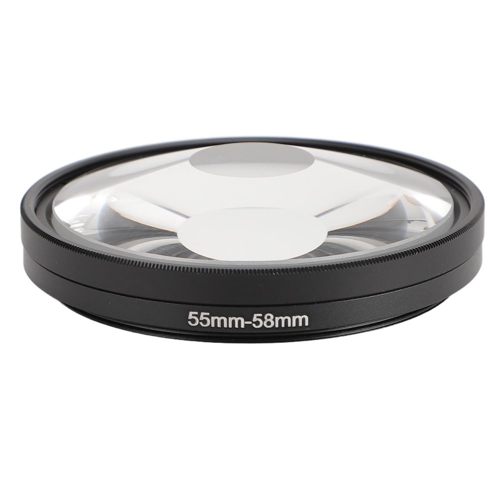 55mm Prism Lens Filter, Prism Lens Tunnel Warped Swirl Prism Blur Effect Filter, Spiral Halo Camera Lens Filter for Photography