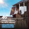 No WIFI Security Camera No Internet Needed, 4G LTE Cellular Security Camera Outdoor Wireless, Solar Power Security Camera Outside, PIR Sensor, 2K Color Night Vision, 360View, 2-Way Talk, IP66 view 2