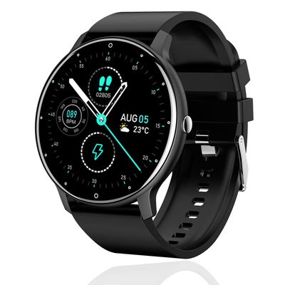 Smart Watch for Motorola Moto G Pure - Fitness Tracker Watches for Men Women, IP67 Waterproof HD Touch Screen Smartwatch for Android/iOS Phones, 24 Sports, Activity Tracker - Black