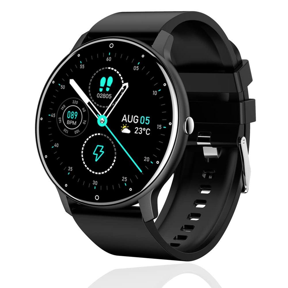 Smart Watch for Motorola Moto G Pure - Fitness Tracker Watches for Men Women, IP67 Waterproof HD Touch Screen Smartwatch for Android/iOS Phones, 24 Sports, Activity Tracker - Black