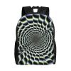 JTRKN Travel Backpack For Men Women Spiral Optical Illusion Printing Large Business Work Laptop Backpacks Travel Water Resistant Computer Bag Fits 15 Inch Notebook view 1