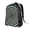 JTRKN Travel Backpack For Men Women Spiral Optical Illusion Printing Large Business Work Laptop Backpacks Travel Water Resistant Computer Bag Fits 15 Inch Notebook view 2