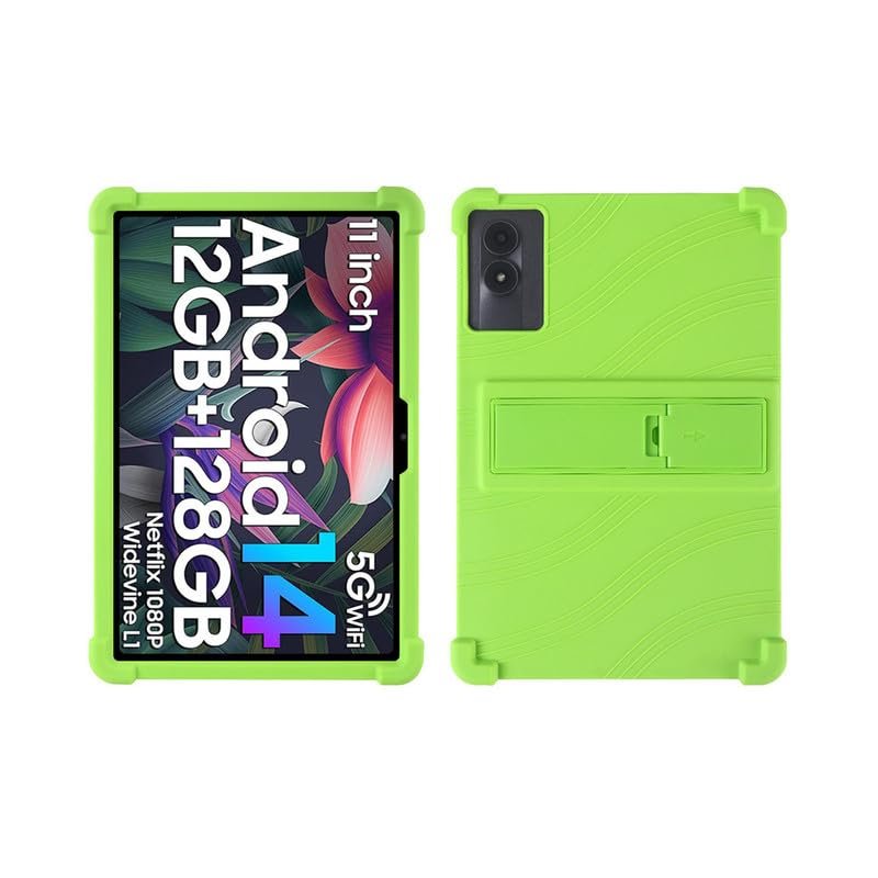 MOOPW Case for Blackview Tab 90 WiFi - Silicone Shockproof Stand Rubber Soft Shell Kids Friendly Protective Cover for Blackview Tab 90 WiFi Tablet 10.92 Inch