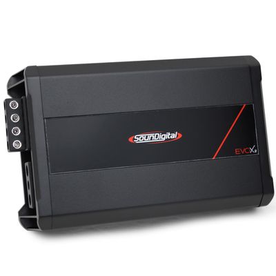 SounDigital EVOX2-2400.4-2 Ohm 4-Channel 2400W RMS Bridged Power Car Amplifier