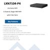 DirectNine Basics LTS PRO-X LXN7104-P4 4CH IP Up to 8MP 4 PoE Face Detection 4K NDAA NVR view 2