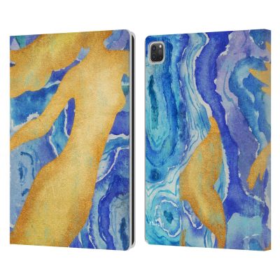 Head Case Designs Officially Licensed Paul Brent Agate Mermaid Coastal Leather Wallet Case Compatible with Apple iPad Pro 13 M4 2024