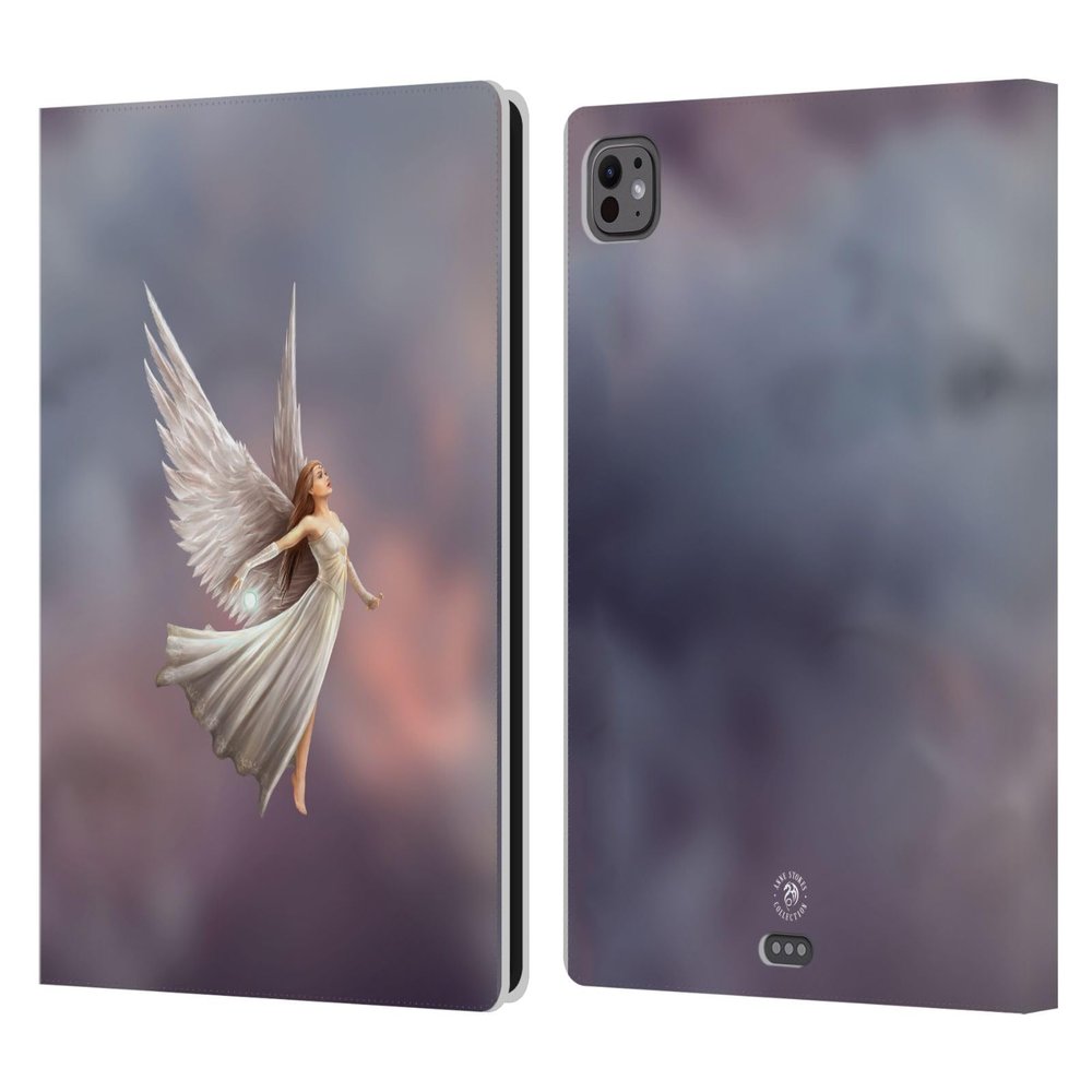 Head Case Designs Officially Licensed Anne Stokes Ascendance Mermaid and Angels Leather Wallet Case Compatible with Apple iPad Pro 11 M4/M5 2024/2025