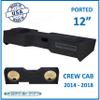 2014-2018 Sierra Crew-Cab 12" Dual Ported Vented Subwoofer Enclosure Speaker Box Ground Shaker Speaker Box Stereo Subwoofer Box Enclosure Car Audio Home Audio Ground-Shaker view 2