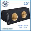 2008-2024 Challenger 10" Dual Sealed Sub Box Subwoofer Enclosure Custom Car Audio Speaker Box view 2